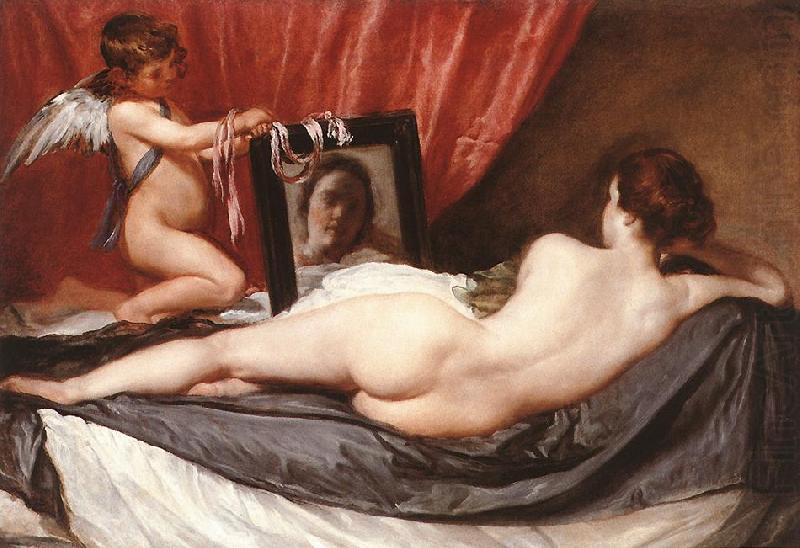 VELAZQUEZ, Diego Rodriguez de Silva y Venus at her Mirror (The Rokeby Venus) g china oil painting image